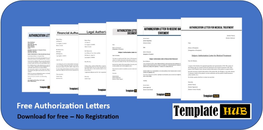 Free Authorization Letters Header Image