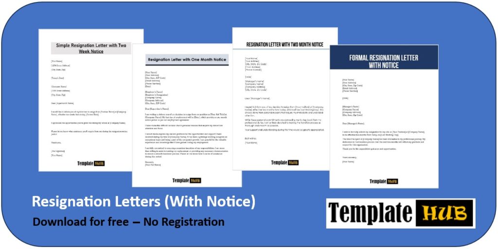 Resignation Letters (With Notice) Header Image