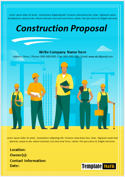 Construction Proposal Template – Modern Layout