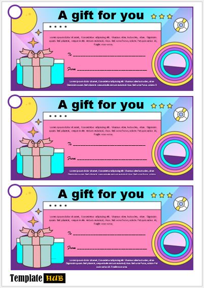 Gift Tag Template – Modern Layout