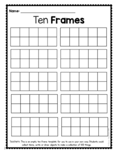 41 Free Ten Frame Templates - TemplateHub