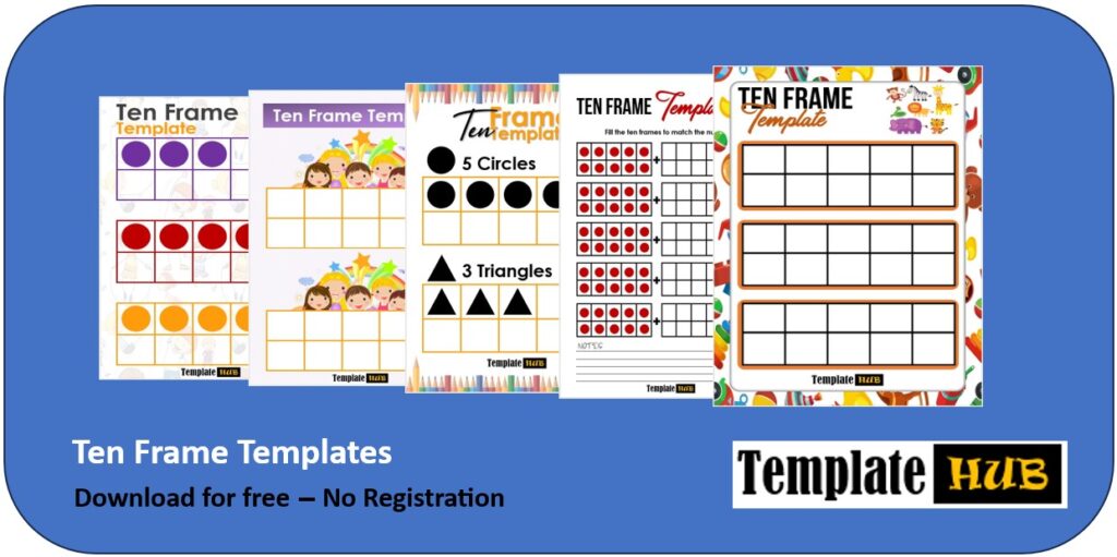 Ten Frame Templates Feature Image