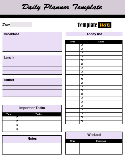 Free Daily Planner Template – Stylish Layout
