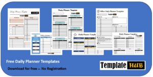 Free Daily Planner Template Thumbnail