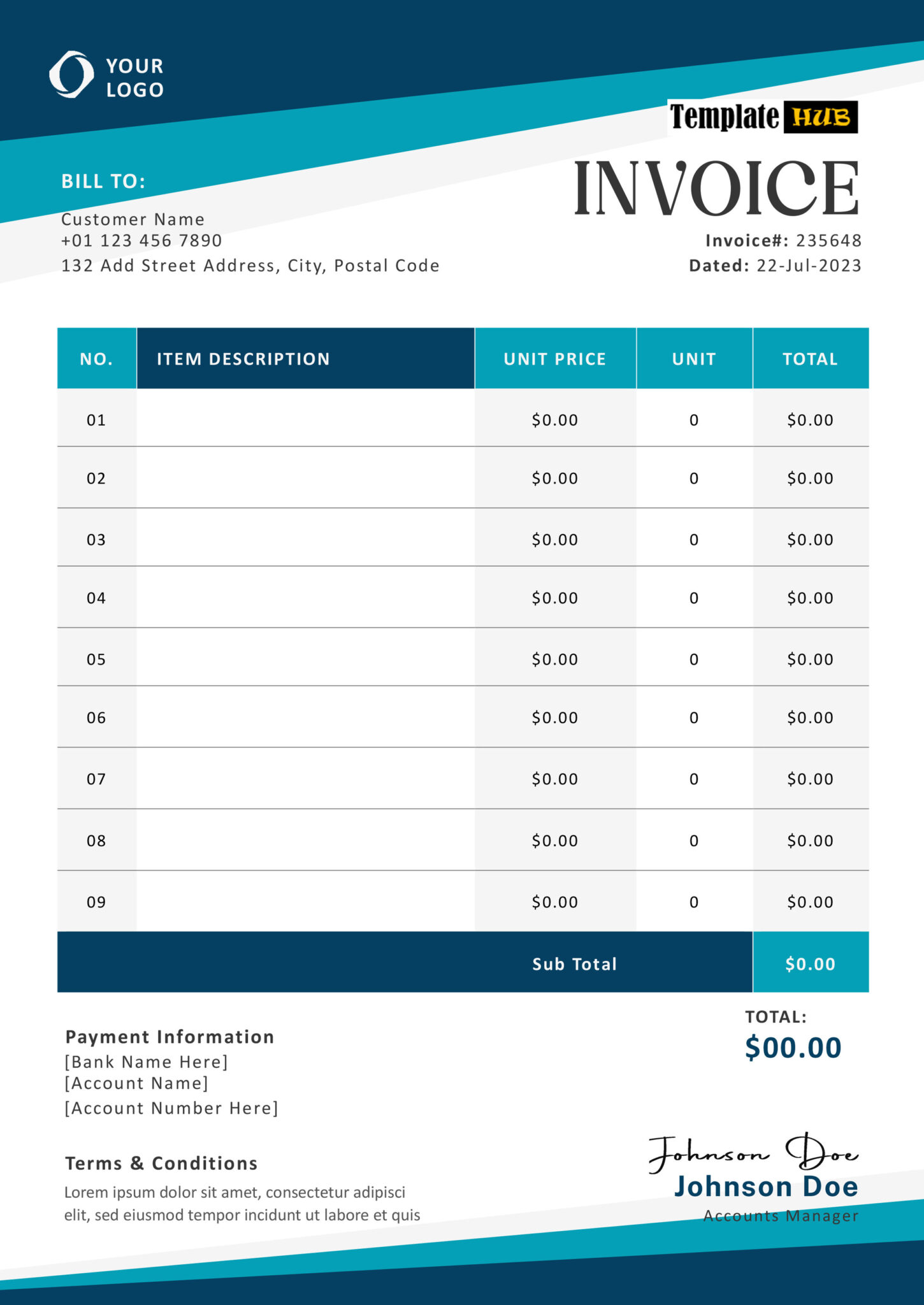 Business Invoice Templates - TemplateHub