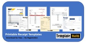 Printable Receipt Template Thumbnail