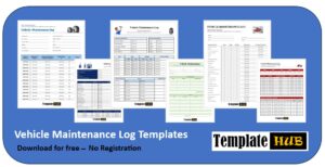 Vehicle Maintenance Log Template Thumbnail