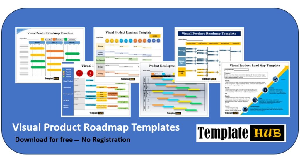 Visual Product Roadmap Template Thumbnail