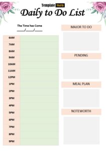 Daily To Do List Template 04
