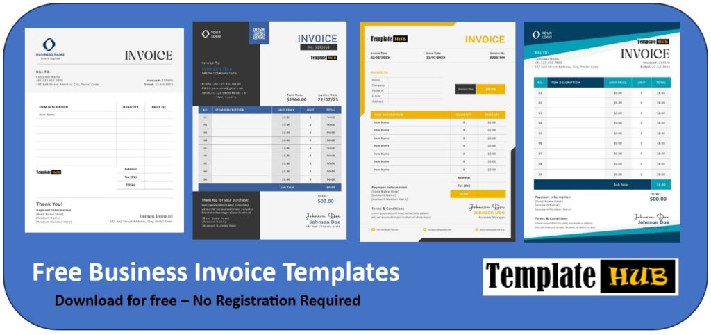 Business Invoice Templates