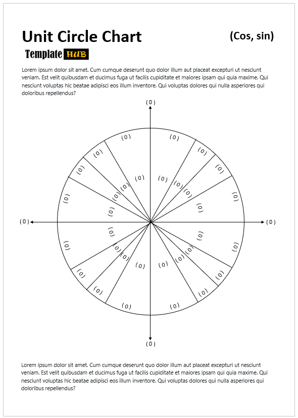 Free Sample Unit Circle Charts - TemplateHub