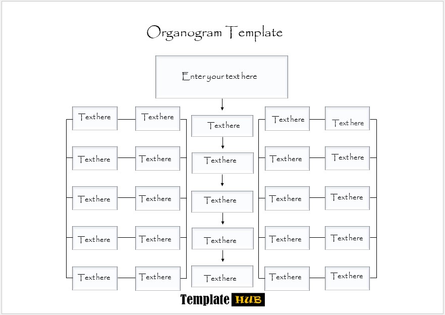 Organogram Template – Square Theme