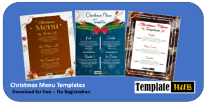 Christmas Menu Template Thumbnail