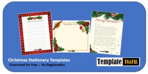 Christmas Stationery Template Thumbnail