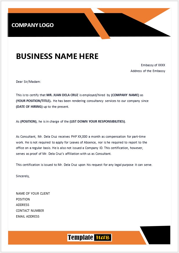 Letterhead Template – Stylish Layout