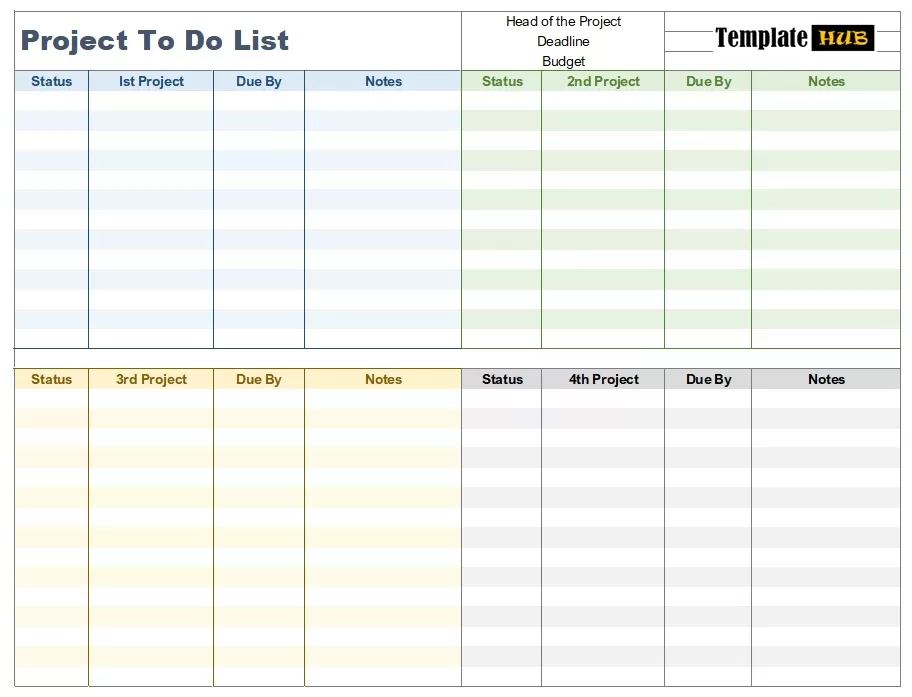 Project To-Do List Template 03