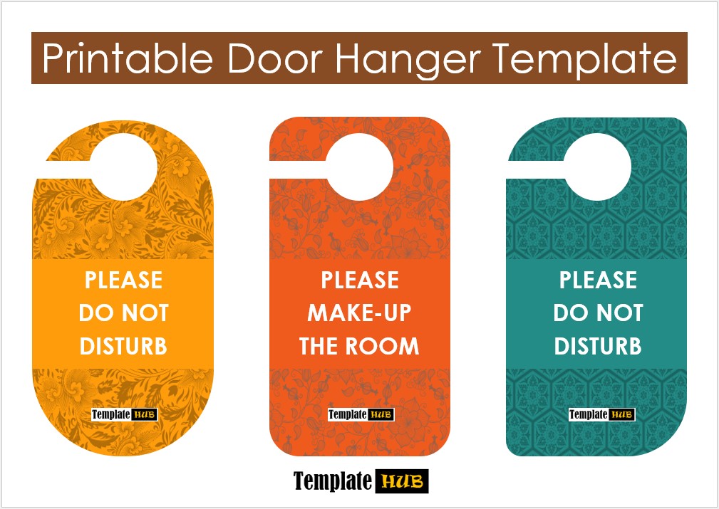 Printable Door Hanger Template – Customizable Format
