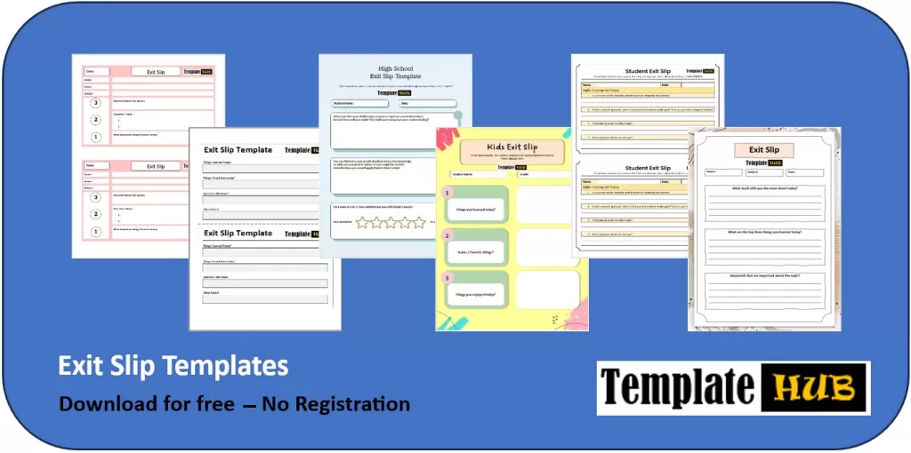 Detention Slip Templates - Templates Hub