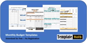 Monthly Budget Template Cover Image