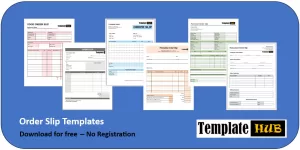 Order Slip Templates Cover Image