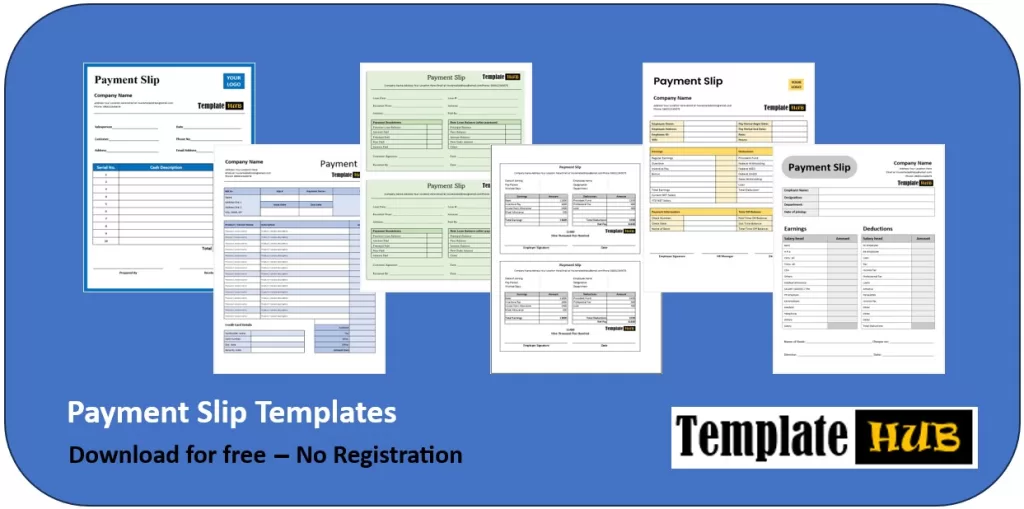 Payment Slip Templates Cover Image