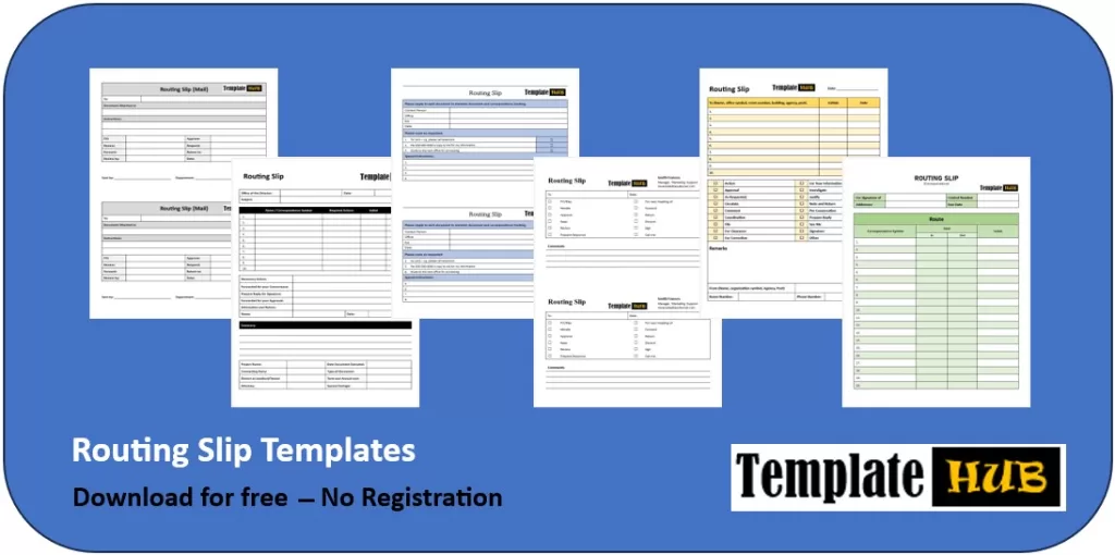 Routing Slip Templates Cover Image