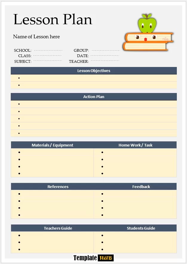 Lesson Plan Template 48