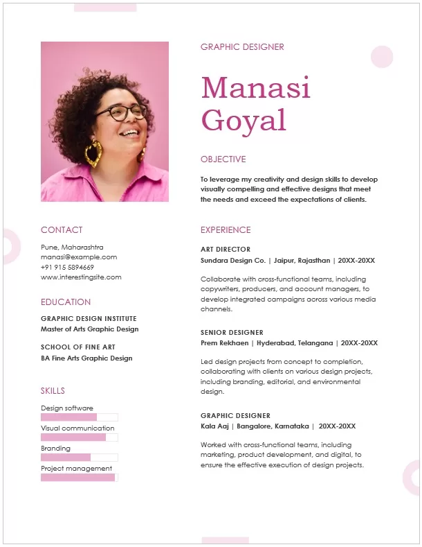 Marriage Biodata Template 06