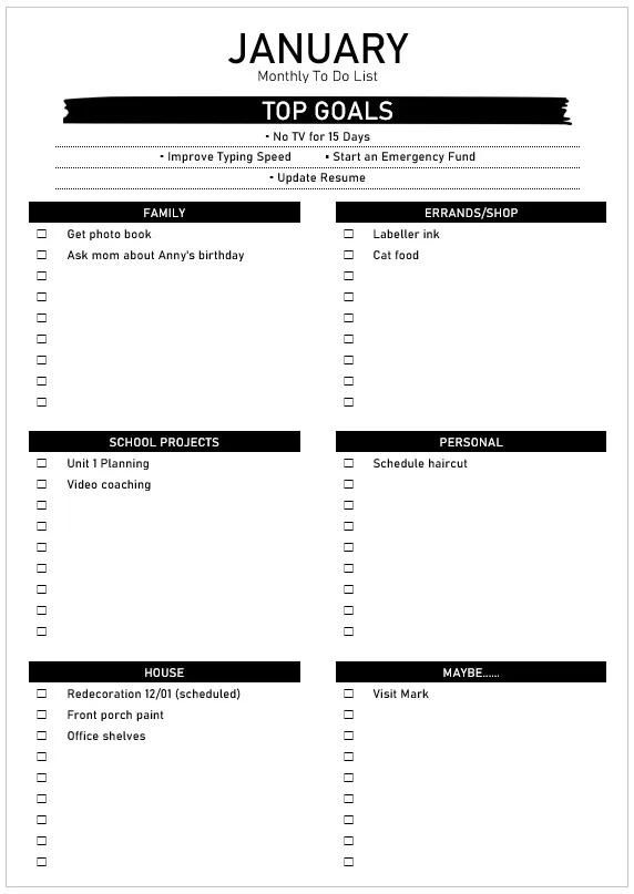 Monthly-To-Do-List-Template