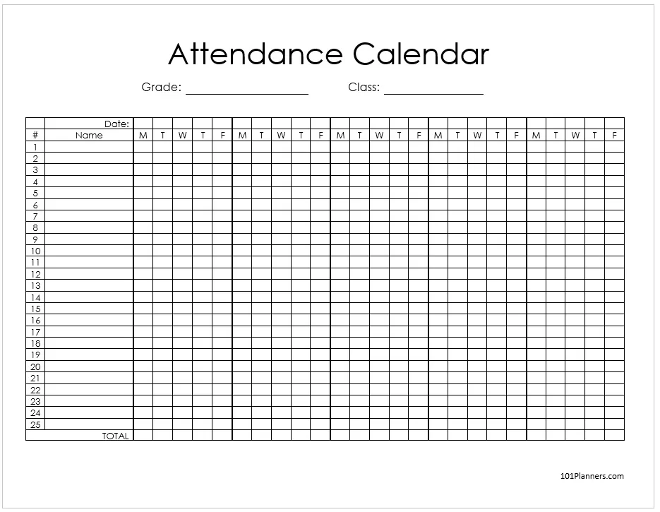 attendance register 03