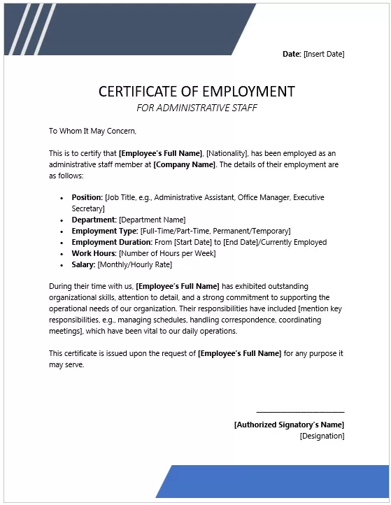 certificate of employment 04