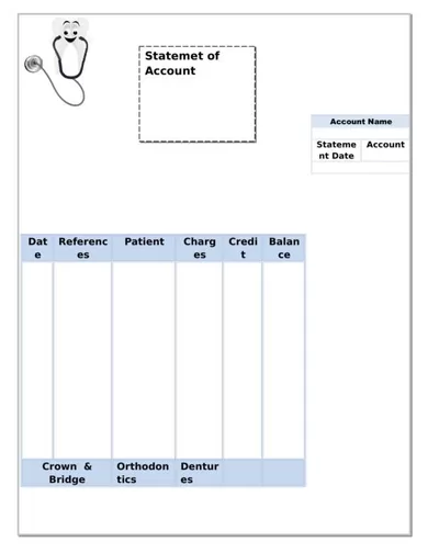 Dental Clinic Invoice Template 05